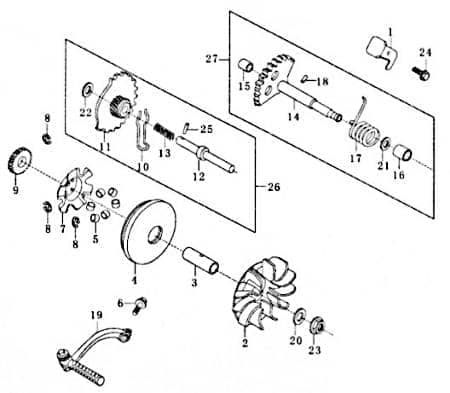 Variomatikgewicht 18x14mm 10.5g Rex Imola 125 704369 Motorroller.de Variorolle Variogewichte Variomatikrolle Fliehkraftrolle 152QMI Scooter