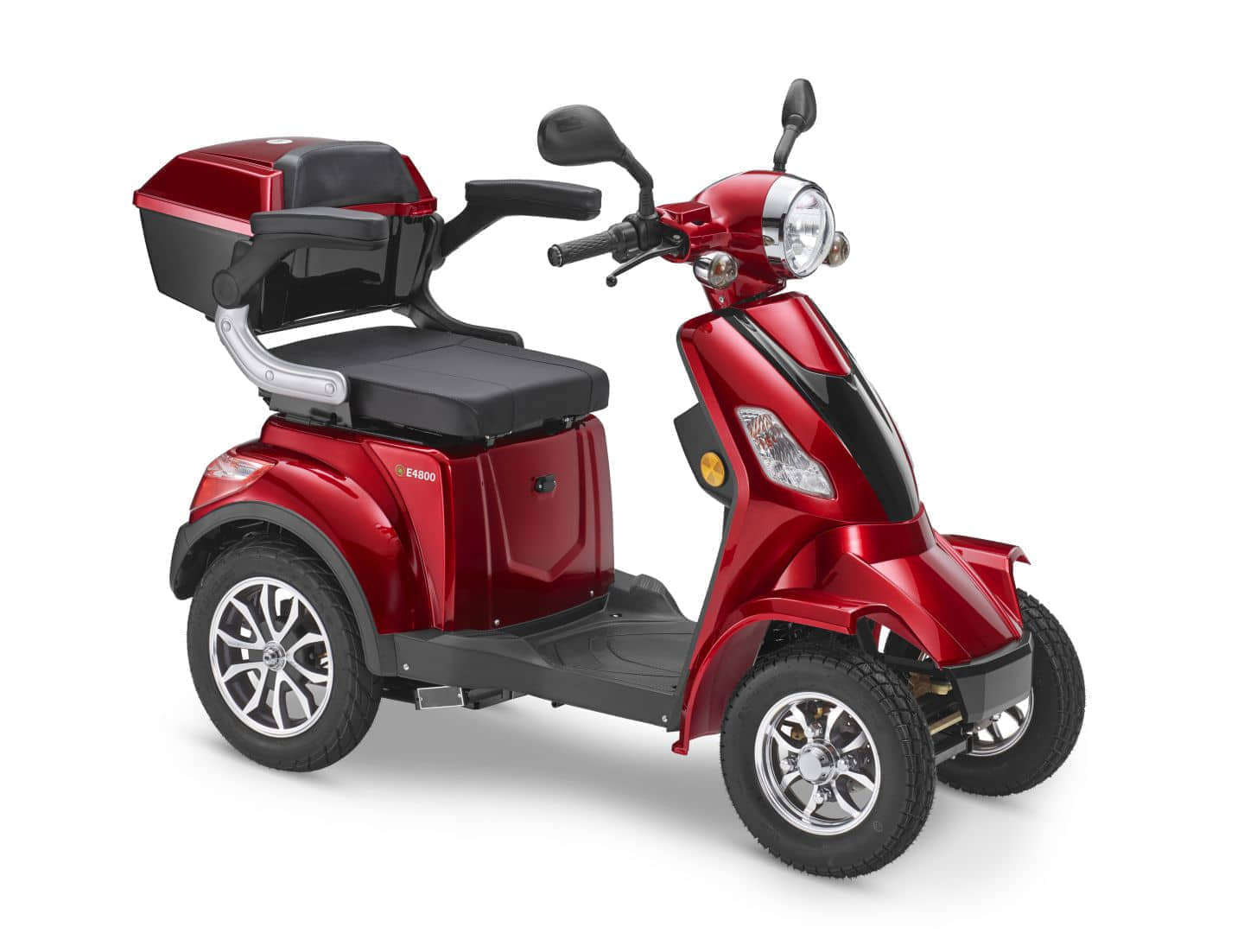 E-Quad Elektroquad Scoody E4800 Shopper 20 km/h weinrot Vierradroller Seniorenfahrzeug Roller Elektroscooter Seniorenroller Handycaproller Elektrisch