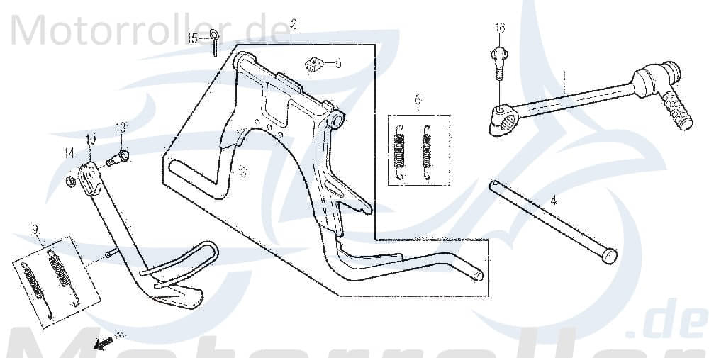 Daelim Cordi SE 50 Splint Stift 50ccm 2Takt S4201-25200 Motorroller.de Zapfen Sicherungssplint Sicherungs-Splint Splint-Stift Goupille Splintstift