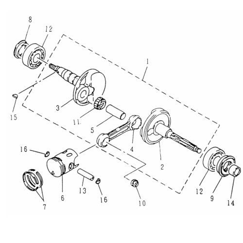 Buchse Kurbelwelle 16x21x14mm links Rex Hülse 25 50ccm 2Takt Motorroller.de Distanzhülse Lagerbuchse Distanz-Hülse Distanzbuchse Passhülse 1E40QMB