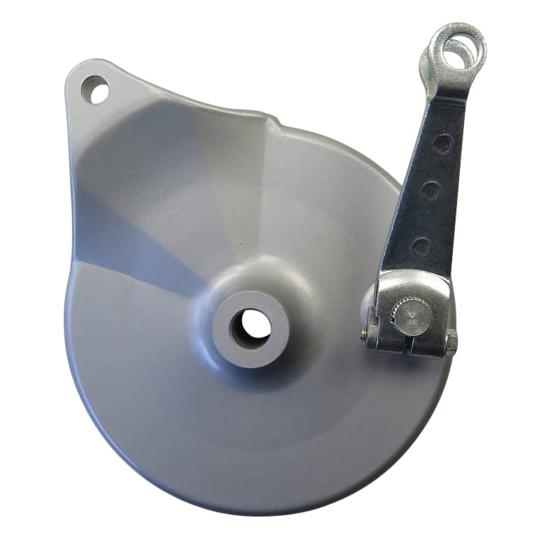 SMC Chopper 125 Bremsteller Roller 125ccm 4Takt 32301-CHP-00 Motorroller.de Bremsankerplatte Bremsplatte Bremsabdeckplatte Deckel Trommelbremse