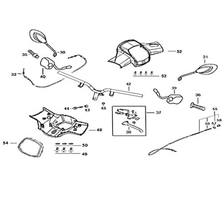 Verkleidung Scheinwerfer Deckel 740780