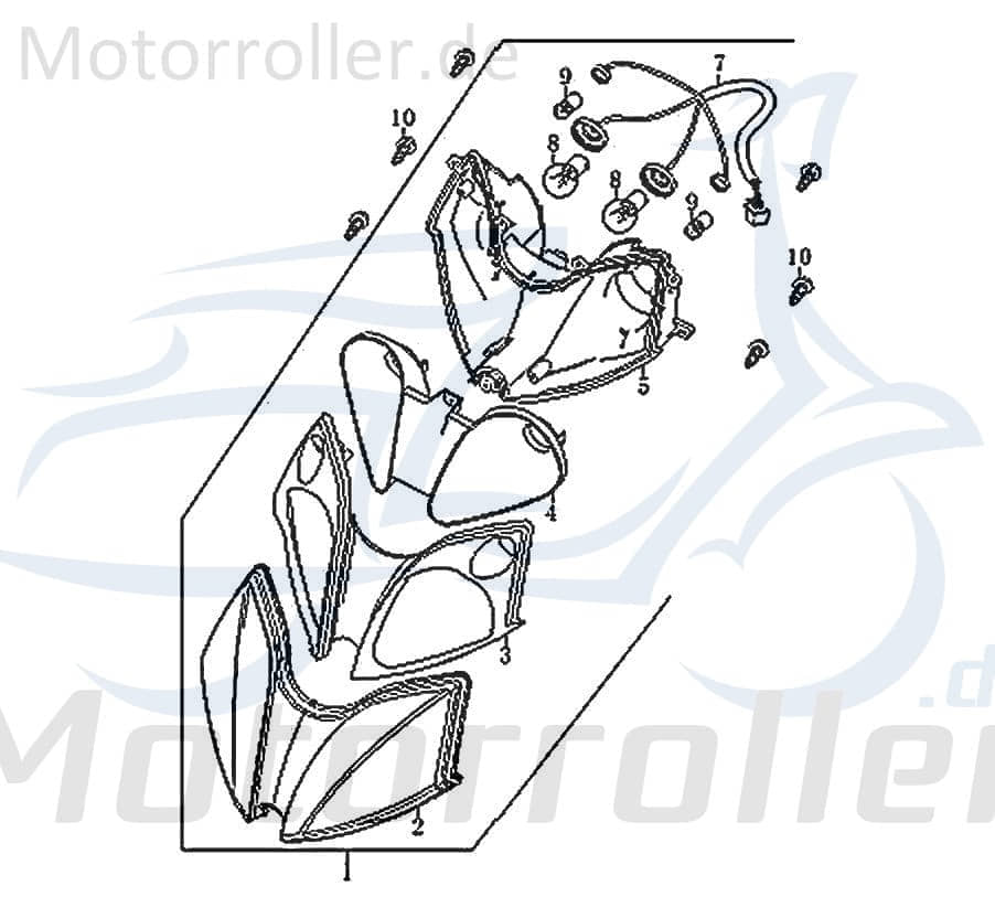 Standlichtbirne 12V 3W Glassockel T10 W2.1x9.5d 50ccm 4Takt Motorroller.de Leuchtmittel Glühbirne Glassockellampe 152QMI Scooter AGM Fighter 125 Sport