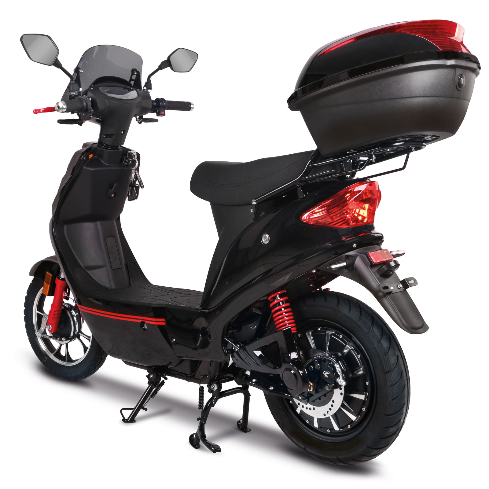Elektroroller Scoody 45 HL schwarz 45 km/h 2000 Watt 60V-20Ah Lithium-Akku E-Roller E-Scooter Elektroscooter