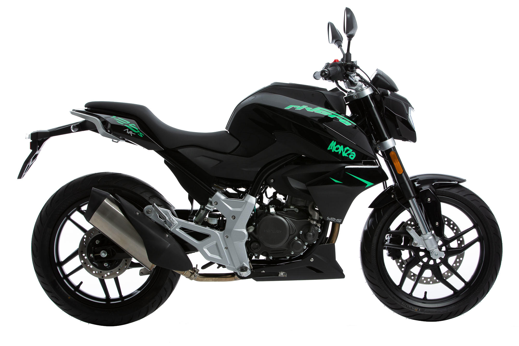 Motorrad Rivero Monza 125 schwarz Euro 5 mit ABS Leichtkraftrad Krad