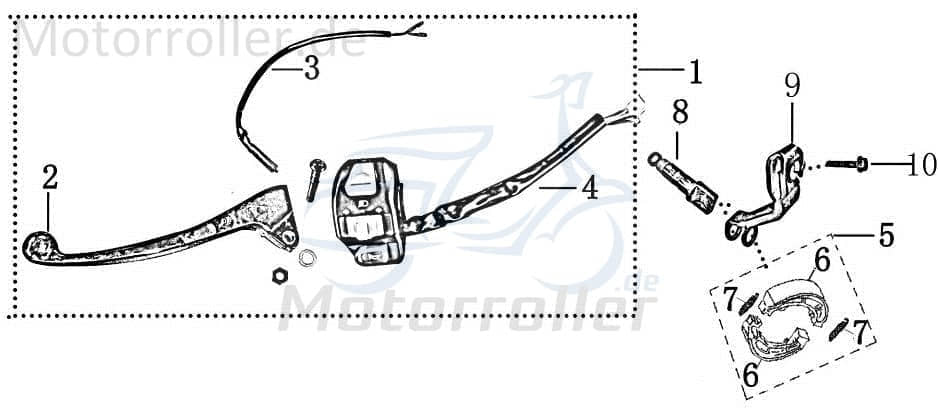 Bremslichtschalter links / rechts komplett 2050307-2