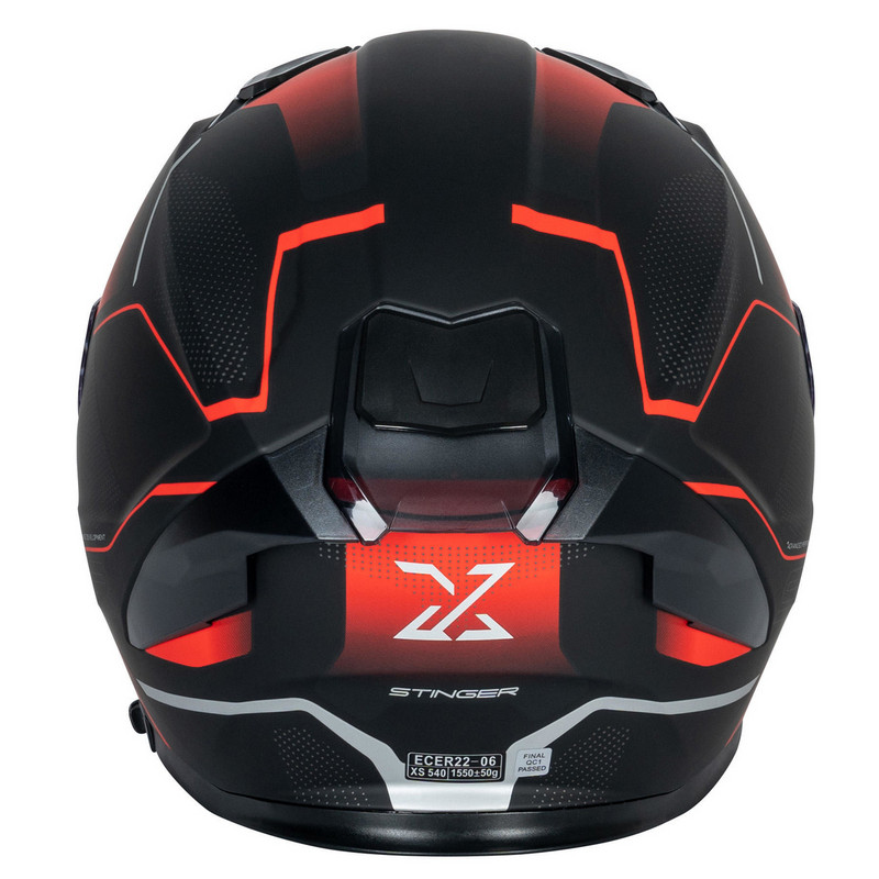 Helm "SX-82.03/R1" Integralhelm schwarz-rot matt Gr. 63/64/XXL Motorradhelm Rollerhelm Scooterhelm Schutzhelm Sturzhelm