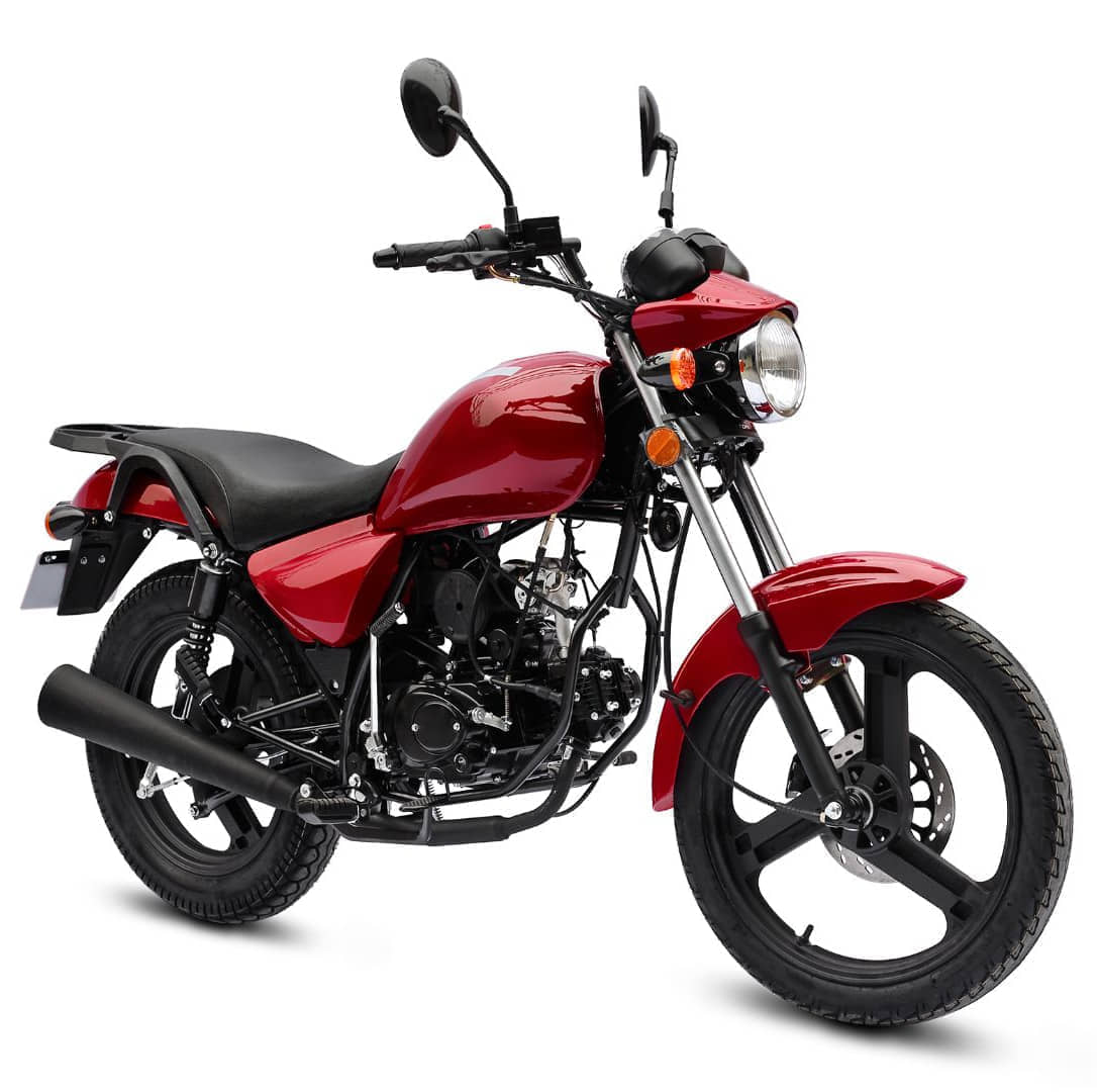 Motorrad Fighter 50 V-S schwarz 45 km/h Euro 5 Schaltmoped Mokick 50ccm 4 Takt Kleinkraftrad Krad