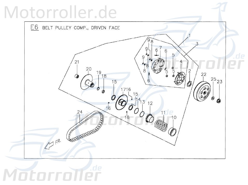 PGO Schleuderbacken Satz Set X-RIDER 110 Sport 110ccm 2Takt Motorroller.de Schleuderbackensatz Polini Kuppungsbeläge 110ccm-2Takt Quad ATV T-Rex 110