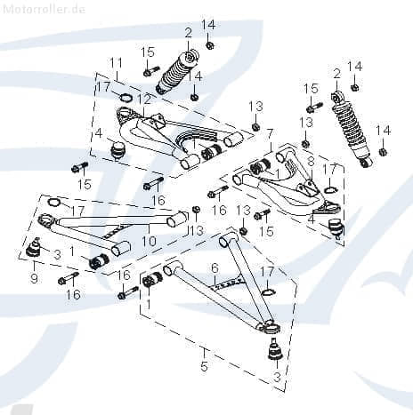 Kugelgelenk mit Klemmschraube Stossdämpfer 42155-CGV-00