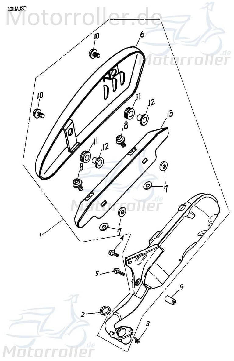 Adly Buchse JET 50 Hülse Distanzhülse Lagerbuchse 50ccm 2Takt Motorroller.de Distanz-Hülse Distanzbuchse Passhülse Passbuchse Abstandshülse Scooter