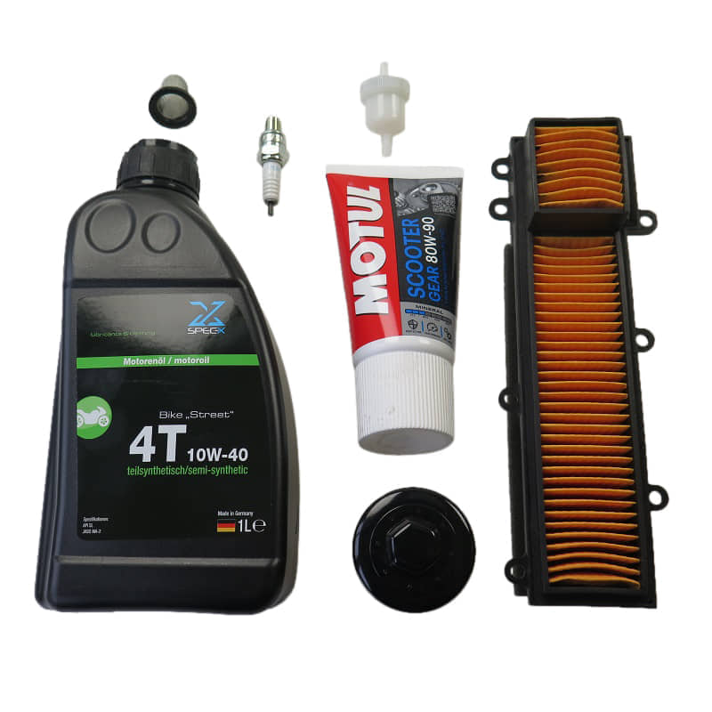 PGO Bugrider 150 Inspektion Set 12 Zoll 150ccm 4Takt 8007229 Motorroller.de 125/150ccm Keilriemen 835x20x30mm Wartung Satz Service Kit Buggy Inpektion