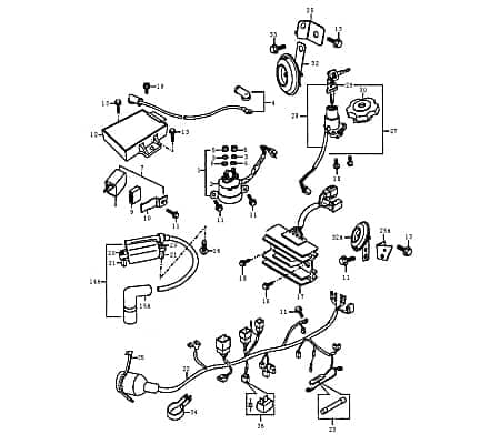 Halterung Hupe Rex Supermoto 125 DD Motorrad 89956 Motorroller.de Kreidler Enduro Befestigung Arretierung Befestigungshalter Halte-Blech Moped