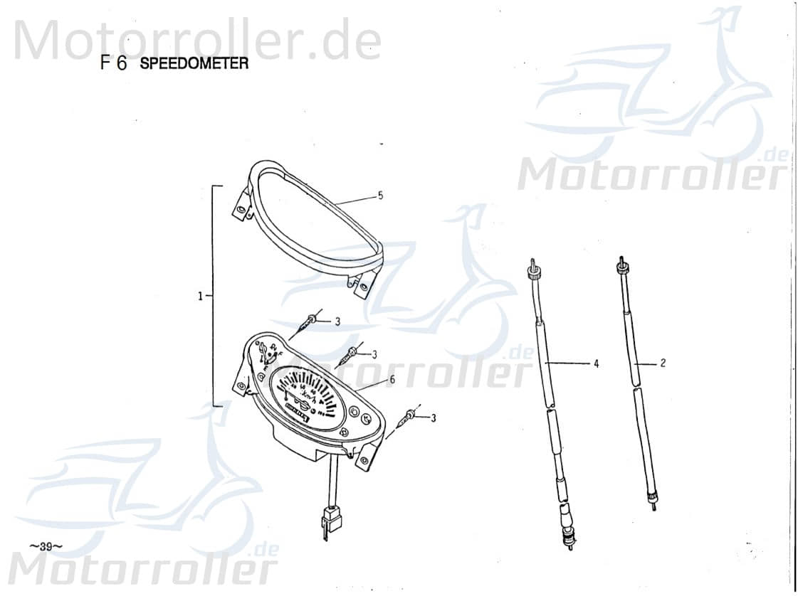PGO Galaxy 50 Tachoglas Tachoscheibe Tachometerscheibe 50ccm 2Takt E156A010000 Motorroller.de Tachometerabdeckung Tachoglasscheibe Tachosichtglas