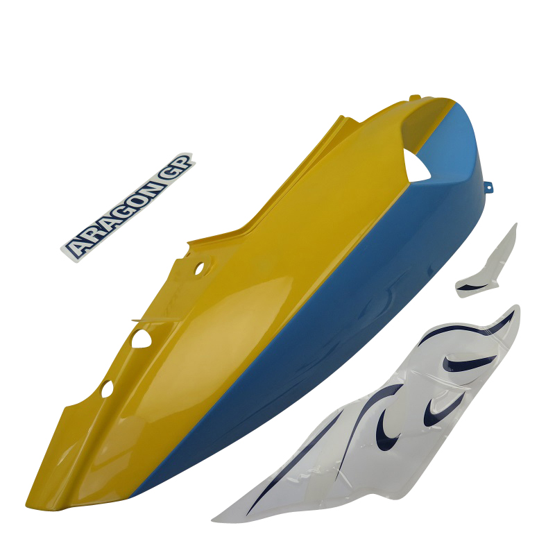 CPI Aragon 50 GP Seitenverkleidung gelb-blau Roller 50ccm 2Takt 730375 Motorroller.de Seitendeckel Seitenabdeckung Seitenleiste Seiten-Verkleidung Sei