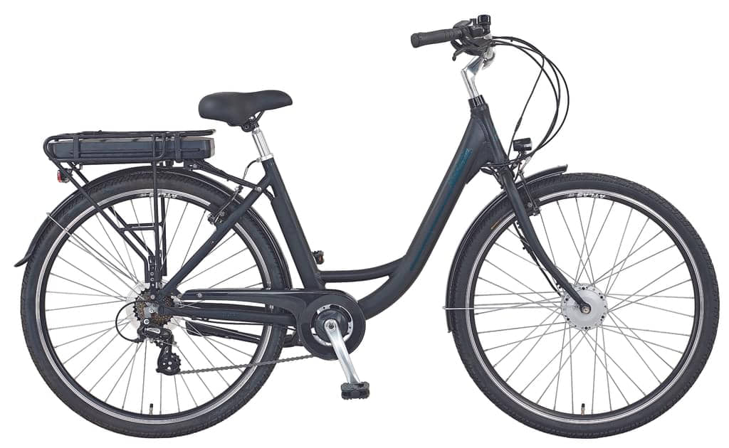 E-Bike Prophete Geniesser City 28" Blaupunkt Frontmotor 250 Watt Elektro Damenrad Fahrrad Pedelec Rahmenhöhe 48cm Waverahmen