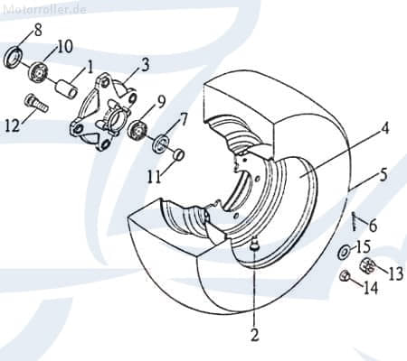 SMC Quad 200 Radlager Kugellager 200ccm 4Takt 93320-204212M Motorroller.de vorne ATV Quad 250 UTV Ersatzteil Service Inpektion Direktimport