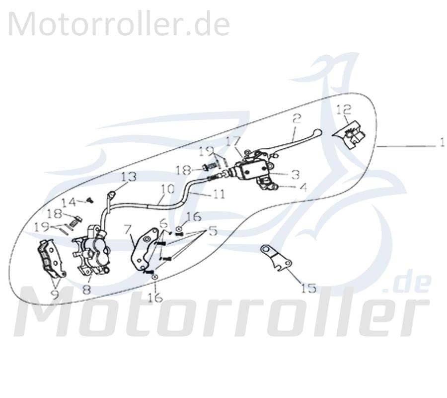 Rex Supermoto 125 DD Hohlschraube 125ccm 4Takt 730829 Motorroller.de Hohl-Schraube Bremsleitungsschraube Bremsleitungs-Schraube 125ccm-4Takt Motorrad