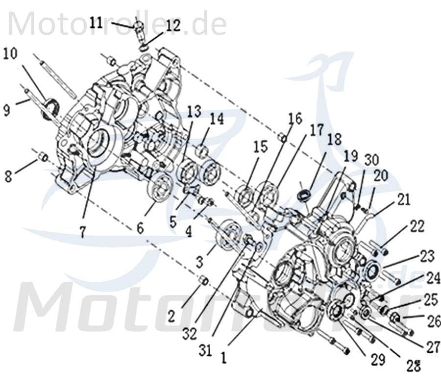 CPI SX 50 Supercross Simmering Radialdichtring Simmerring 1E40MB.03.01-04 Motorroller.de Wellendichtring Abdichtring Öldichtring Simmer-Ring