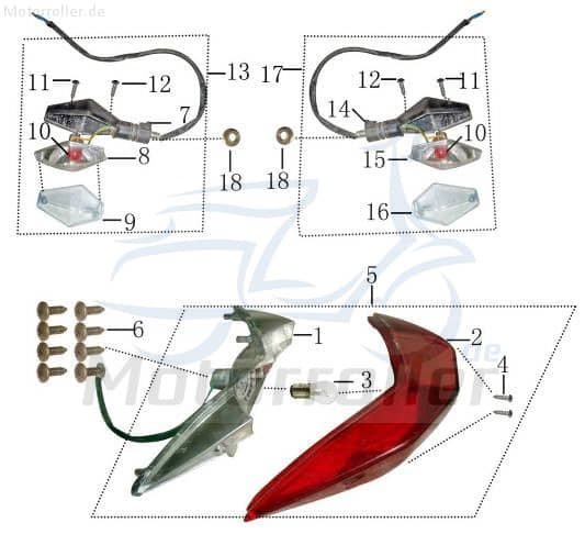 Birne Blinker orange 12V 10W Sockel BA15S Zapfen 180 Grad. mit E-Marke JSD50QT-1 700362