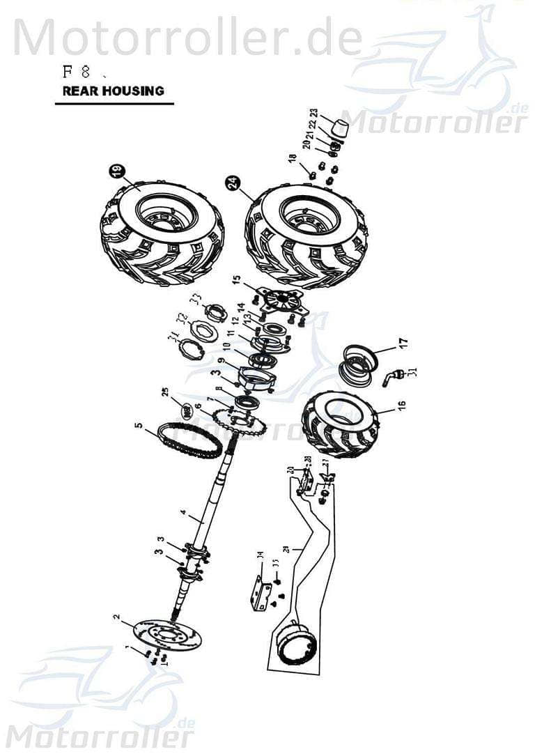 PGO O-Ring Dichtring 50x34x7 Bugrider 150 Gummidichtung Gummiring B5407490000 Motorroller.de Oring Gummi-Ring Dicht-Ring PGO 150ccm-4Takt Buggy Bugrid