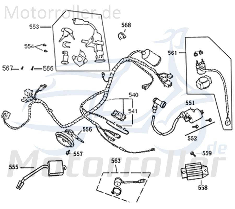 Blechschraube ST3,8x13mm Jonway Florett 2.0 50 City 741025 Motorroller.de Kreuzschlitzschraube Kreuzschraube Blech-Schraube Treibschraube Scooter