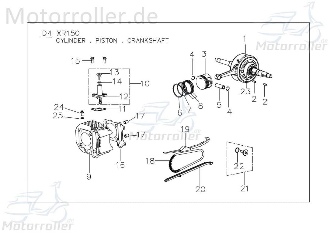 PGO X-RIDER 150 Keil 4x25mm Nutkeil 150ccm 4Takt 93540402500 Motorroller.de Scheibenfeder Scheibenkeil PGO 50ccm-2Takt Quad ATV UTV Ersatzteil Service