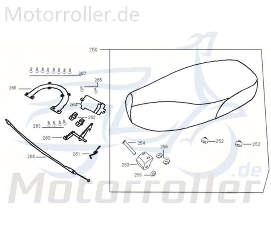 Halter Sitzbankverschluss 740129