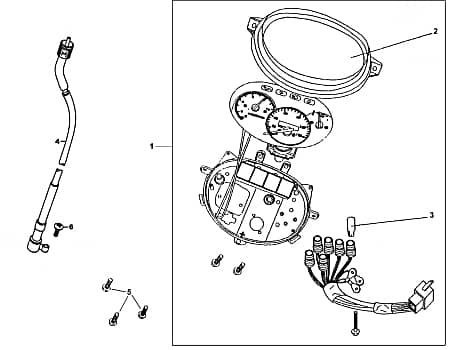 Rex RS250 Tachometer Roller Scooter 87372 Motorroller.de Geschwindigkeitsmesser Geschwindigkeitsanzeige Speedometer Kreidler Florett RMC-E 50