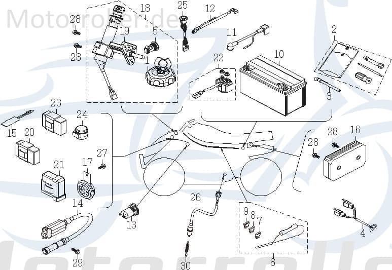 Signalgeber LOF Explorer Quad ATV Urano DLS 700 499ccm 4Takt Motorroller.de 675ccm-4Takt Trasher 520 Supersport LOF UTV Ersatzteil Service Inpektion