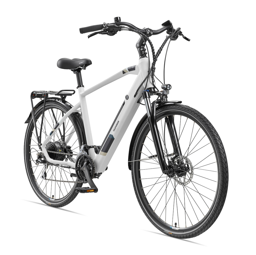 E-Bike Telefunken XC941 Expedition Elektrofahrrad Trekking-Pedelec kreide 28" RH 50cm E-Fahrrad Trekkingrad Herrenrad