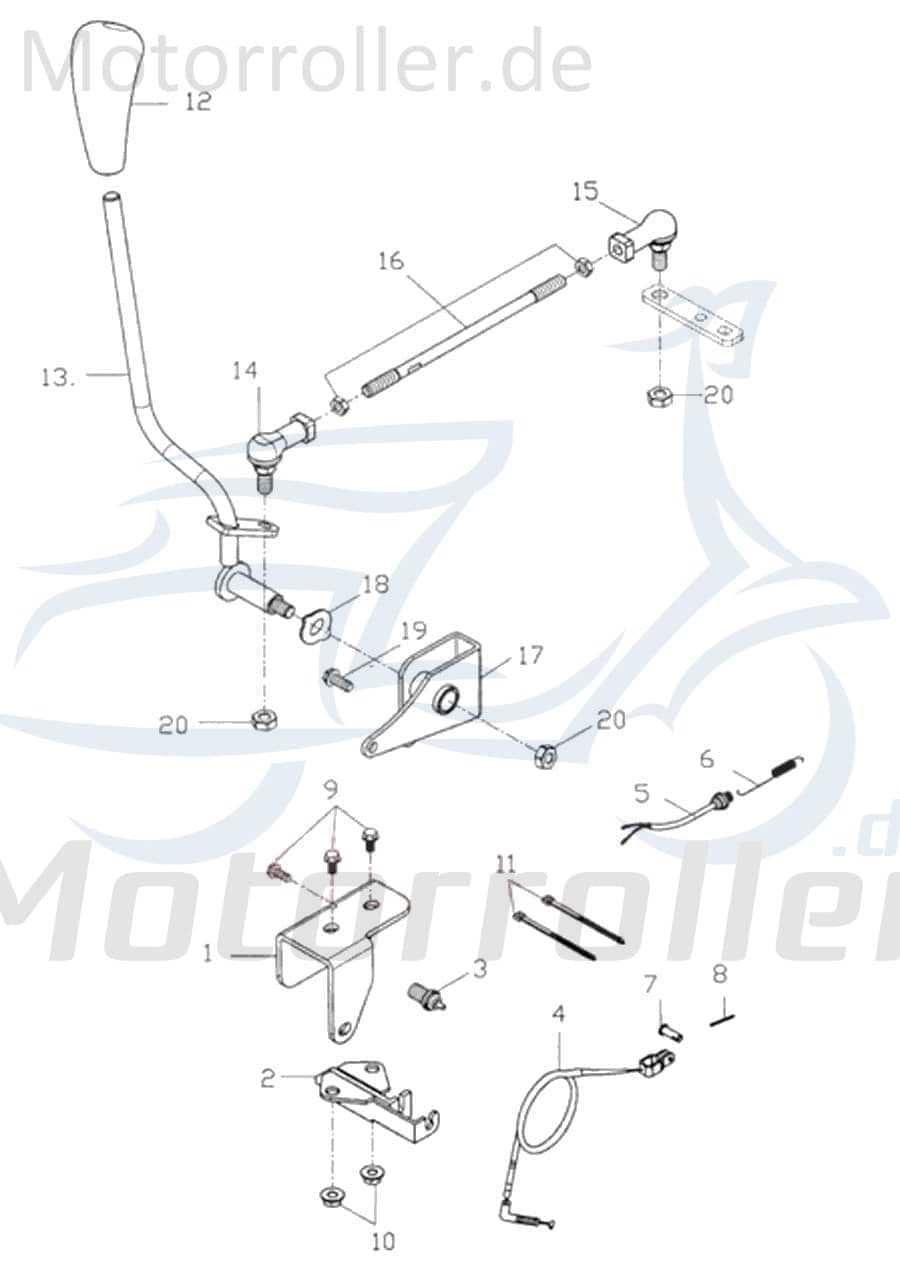 Adly Bundmutter M8x1.25mm ATV 150 Sport Quad 150ccm 4Takt Motorroller.de Sechskantmutter Flanschmutter Sechskant-Mutter Flansch-Mutter Maschinenmutter