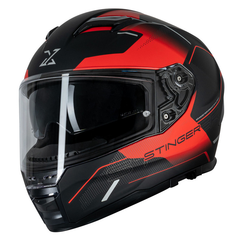 Helm "SX-82.03/R1" Integralhelm schwarz-rot matt Gr. 63/64/XXL Motorradhelm Rollerhelm Scooterhelm Schutzhelm Sturzhelm