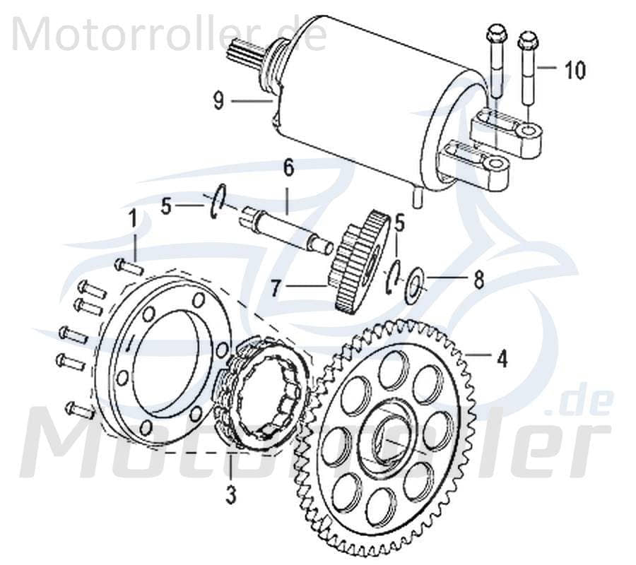 Schraube M8x16mm Jonway Insignio 250 DD Scooter Roller 750639 Motorroller.de Bundschraube Maschinenschraube Flanschschraube Flansch-Schraube Kreidler