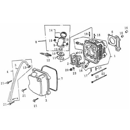 Nockenwellenhalter komplett 80520 Kreidler Flory 125 Rex Imola Milano
