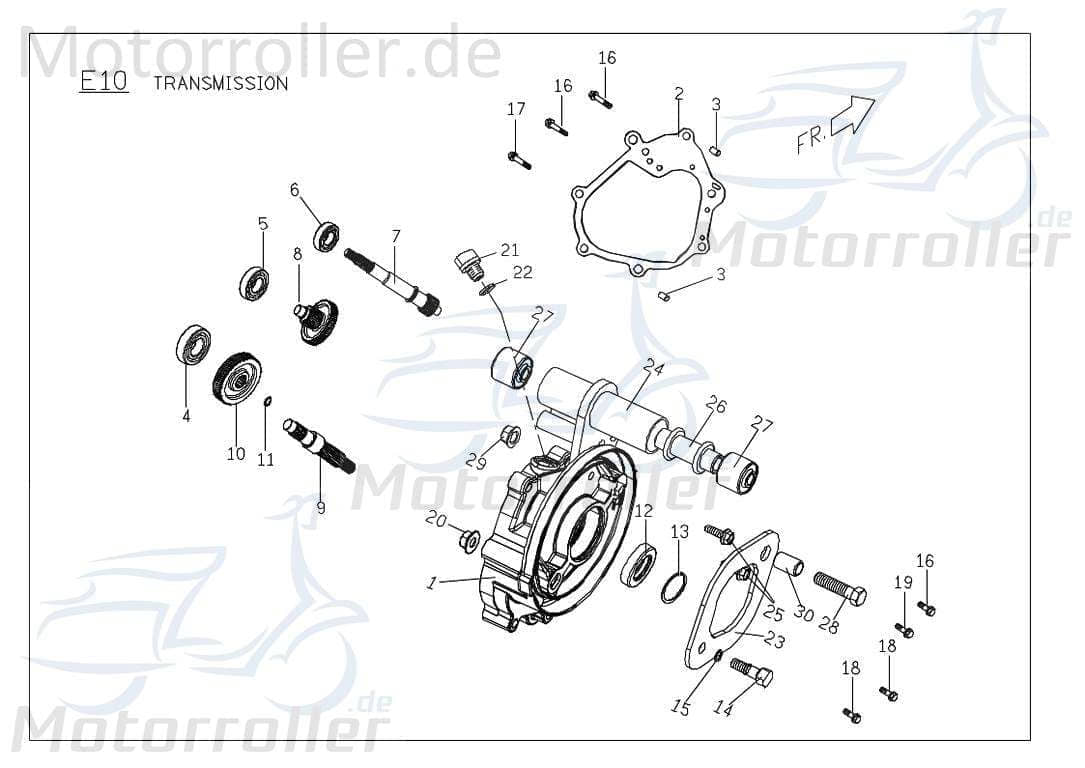 PGO Bugrider 200 Getrieberad Buggy 200ccm 4Takt C71412000001 Motorroller.de Zwischenrad Zahnrad Zahn-Rad Getriebe-Rad Zwischen-Rad Getriebezahnrad