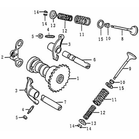 Rex Rexy 125 Kipphebel Schlepphebel 125ccm 4Takt 80602 Motorroller.de Kipp-Hebel Ventilhebel Schwinghebel Ventilkipphebel Schlepp-Hebel Schwing-Hebel