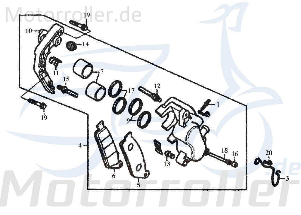 Bremsbeläge Satz 102.1x38.9x8.1mm,Set Bremsbelag MCB599