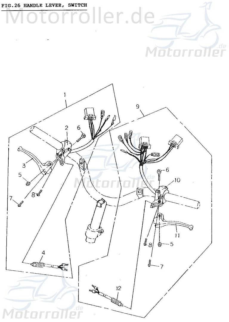 Adly Schraube 5x25mm Innensechskant-Schraube 50ccm 2Takt Motorroller.de Innensechskantschraube Maschinenschraube ATV