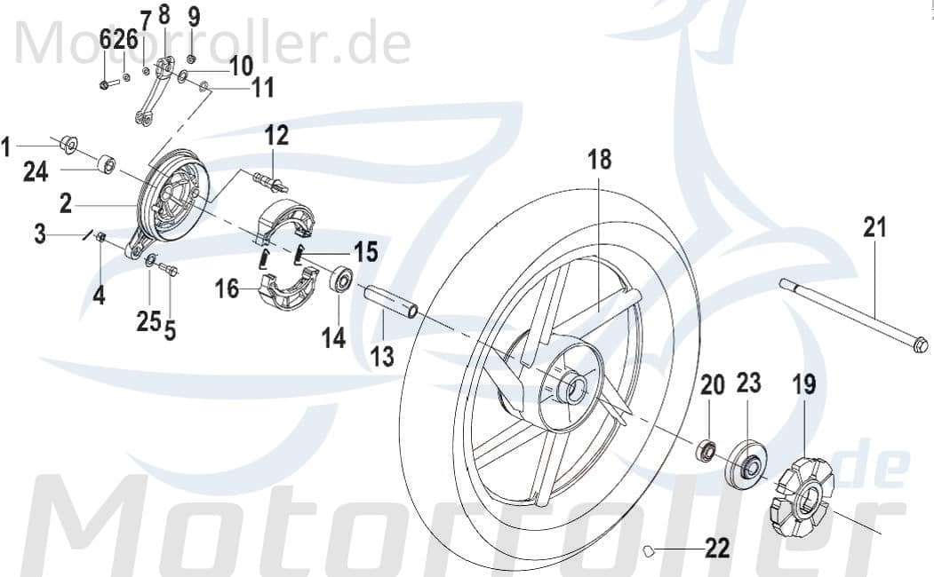 SMC Kugellager 6302 2RS Keeway F-Act 50 Evo B12016030200 Motorroller.de Wälzlager Rillenkugellager Nadellager Rollenlager Kugel-Lager Wellenlager