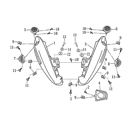 Rex Milano 50 Heckverkleidung links 50ccm 2Takt 706664 Motorroller.de Seitenteil Seitenverkleidung Seitenabdeckung Heckabdeckung Heck-Verkleidung