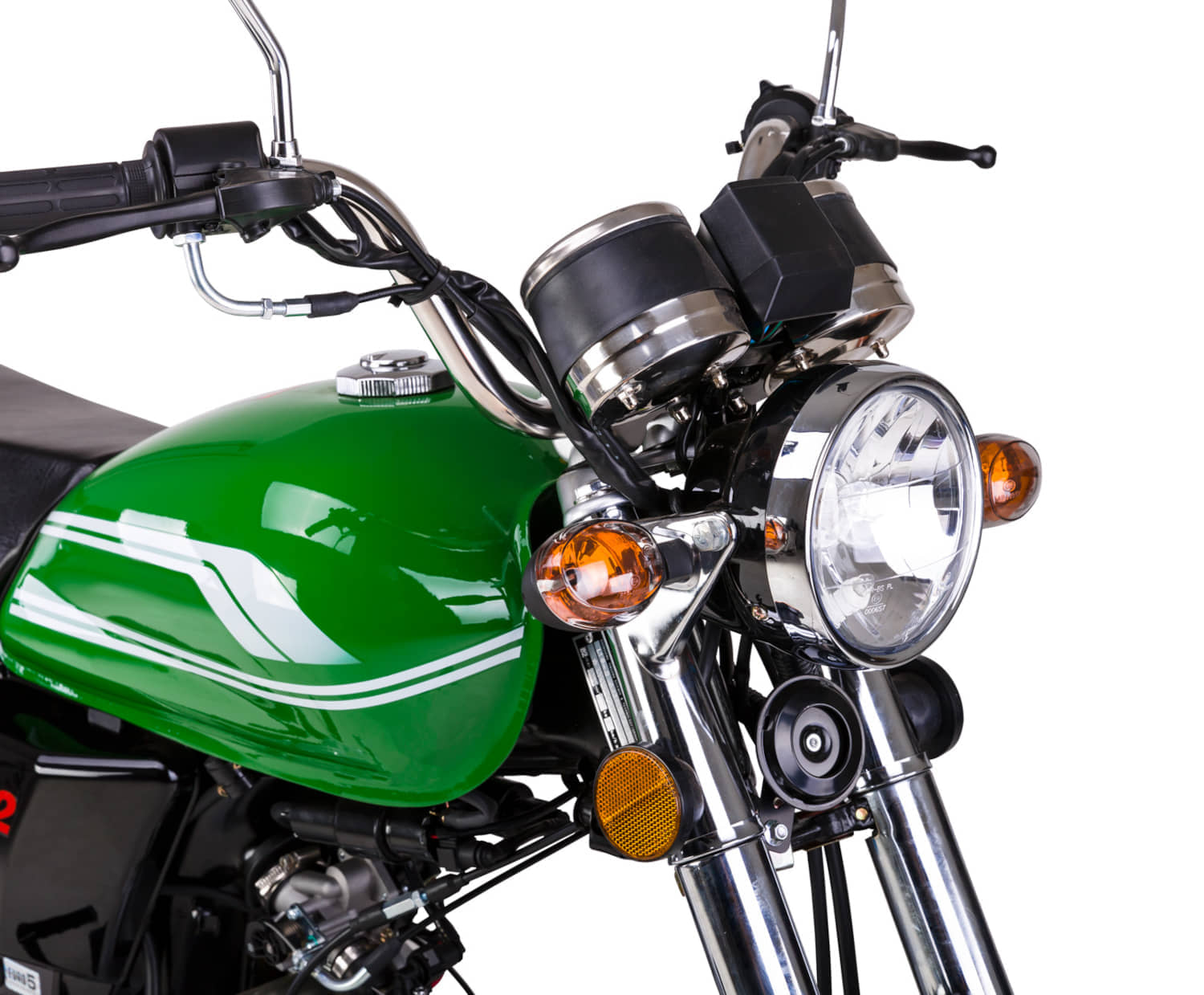 Motorrad Fighter 50 O-RS orange 45 km/h Euro 5 Schaltmoped Mokick Kleinkraftrad