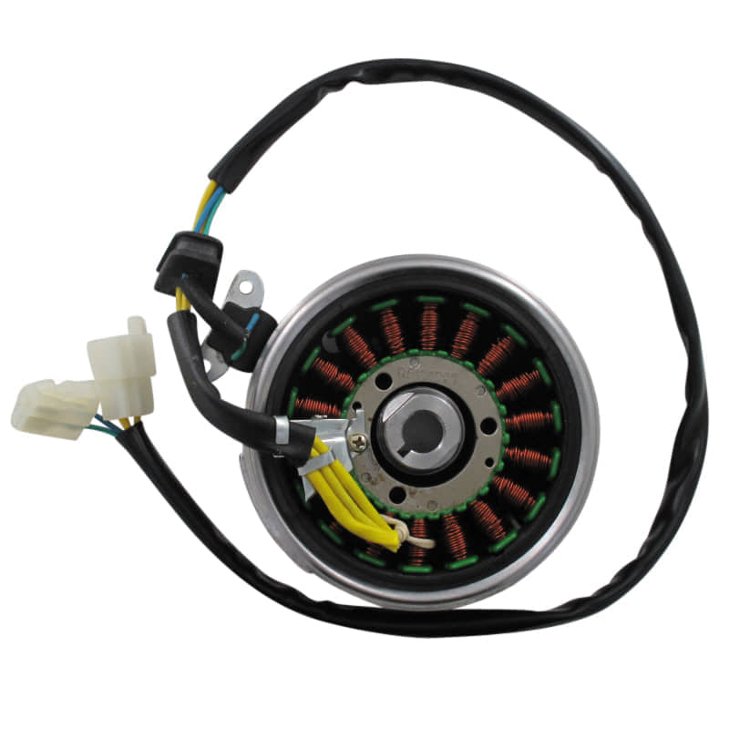 Lichtmaschine Rex Supermoto 125 DD Stator 125ccm 4Takt 89338 Motorroller.de Ankerplatte Stromerzeuger Strom-Generator Licht-Maschine Zündplatte