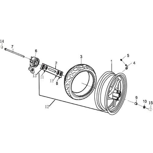Simmerring 40x50x5 Vorderrad Motorroller Rex 703841