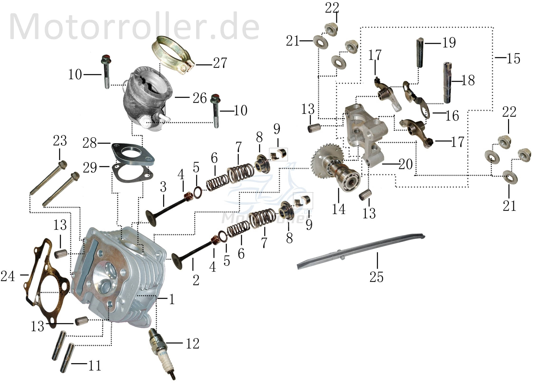 Aeon Cobra 125 Utility Dichtung Zylinderkopf 125ccm 4Takt 12251119-000 Motorroller.de Zylinderkopf-Dichtung Kopfdichtung 152QMI Quad ATV UTV Service