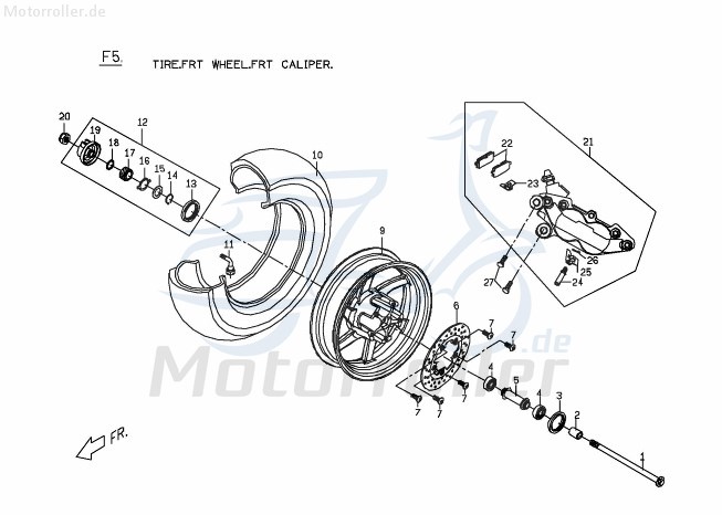 PGO Sechskantschraube M10x1,25x40mm G-Max 125 125ccm 2Takt Motorroller.de Befestigung Halter Halterung Flachkopfschraube Sechskant-Schraube Scooter