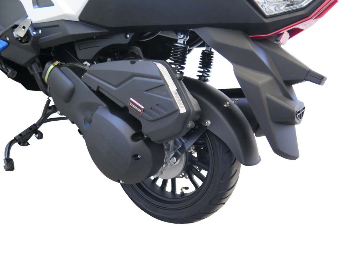 Motorroller Firejet 125 BMAX braun-weiß Euro 5 Scooter Roller 125 ccm 4 Takt