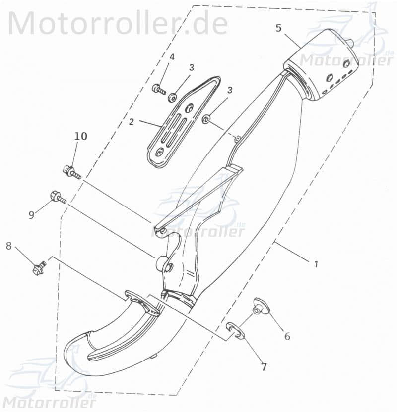 Adly Hitzeschutz schwarz Scoody 50 2 Hitzeschild 50ccm 2Takt Motorroller.de Hitzeblech Hitze-Schutz Hitze-Blech Hitze-Schild Minarelli stehend Scooter
