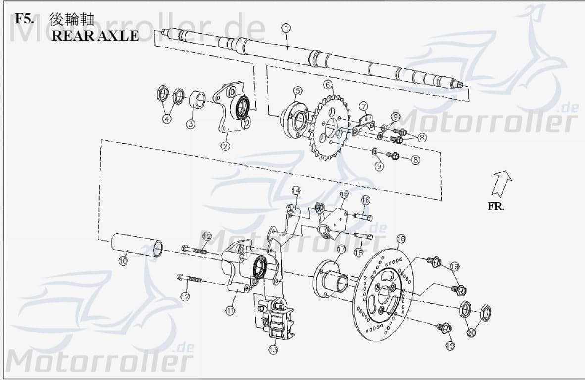 PGO X3-250 Kettenspanner Quad ATV 250ccm 4Takt X34074610000 Motorroller.de Spannvorrichtung Steuerkettenspanner Ketten-Spanner Kettenspannvorrichtung