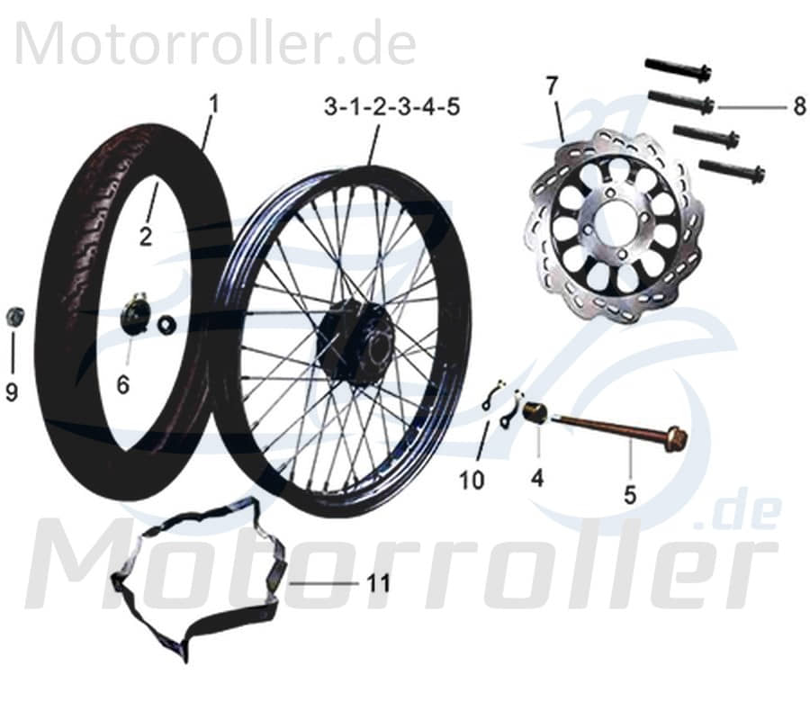 Kreidler DICE CR 125i Speichennippel Edelstahl 781409 Motorrad